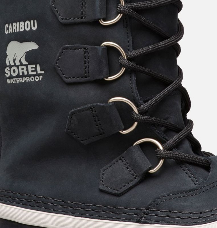 Womens Snow Boots Black - Sorel Caribou® Low - 734-UQCBPG